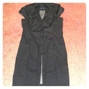 Express polka dot dress